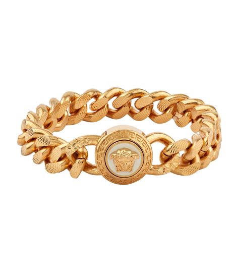 versace bracelet mens replica|Versace gold necklace for men.